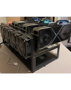 Crypto Currency Mining Rig 6 RTX 3090 ETH SUPER Miner ~ 720 MH/
