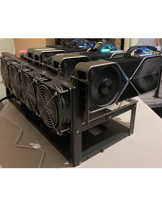 Crypto Currency Mining Rig 6 RTX 3090 ETH SUPER Miner ~ 720 MH/