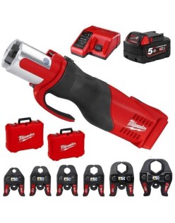 Milwaukee M18BLHPT-1550K - 18V 5.0Ah Cordless Brushless Force Logic Press Tool Kit