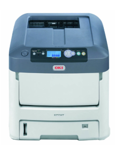 OKI 711WT Laser Printer with Cadlink Digital Factory RIP Software