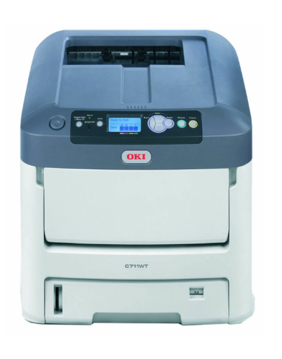 OKI 711WT Laser Printer with Cadlink Digital Factory RIP Software