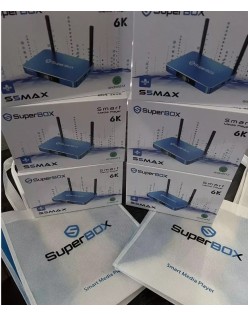 NEW SuperBox S5 Pro TV Box Media Player W UPDATED Voice Command Remote